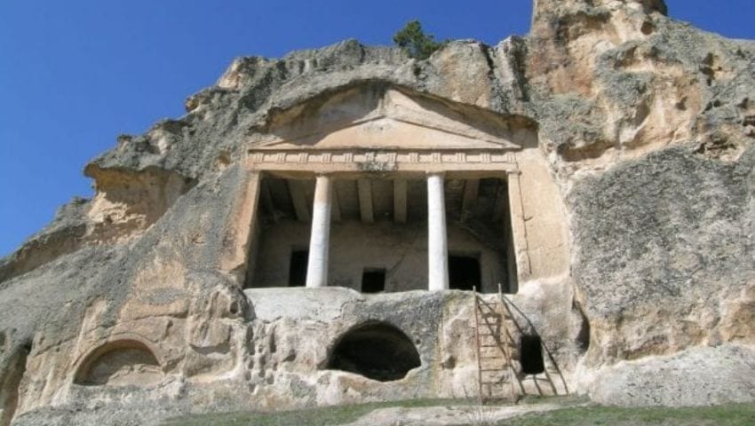Rock-cut tombs from the Byzantine era in Eskişehir