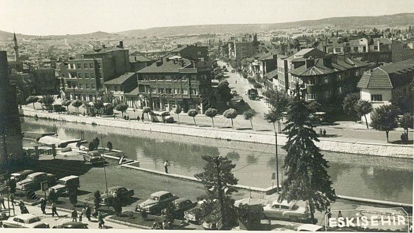 Modern Eskişehir in the mid-20th century showing urban planning