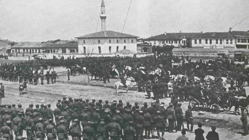 Military gathering in Eskişehir during the War of Independence