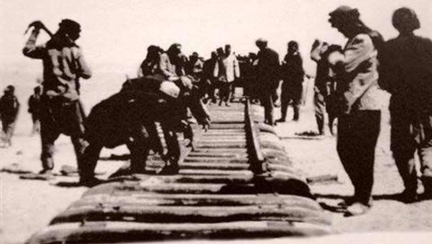 أعمال إنشاء خط سكة حديد الحجاز