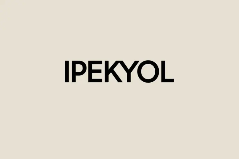 The word IPEKYOL in black capital letters on a plain stone-coloured field