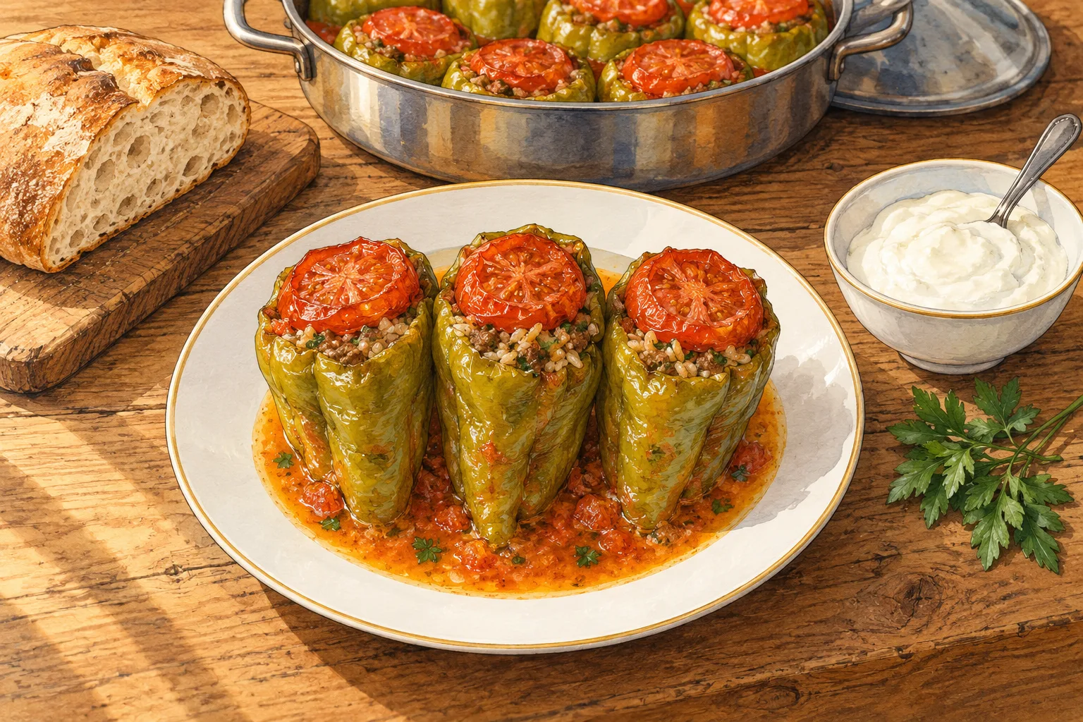 turkish stuffed peppers cover