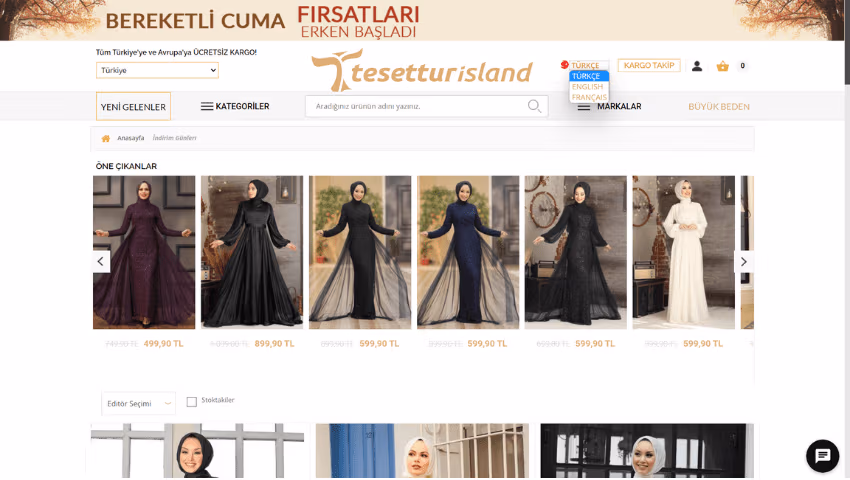 Shopping Tesettür Island Robes de soirée Tesettür Island