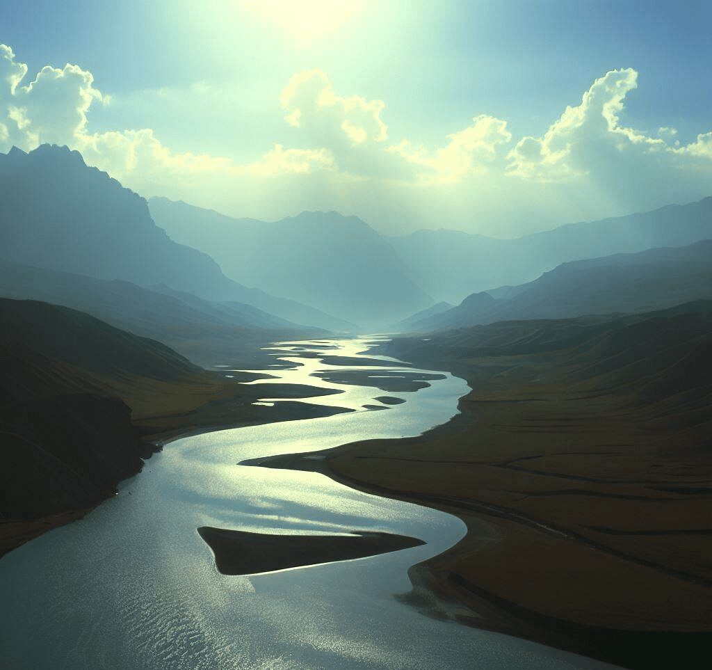 An imaginery photo for Kizilirmak River