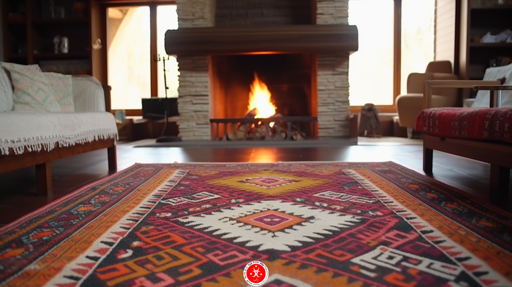 Azerbijani handmade carpet inhouse