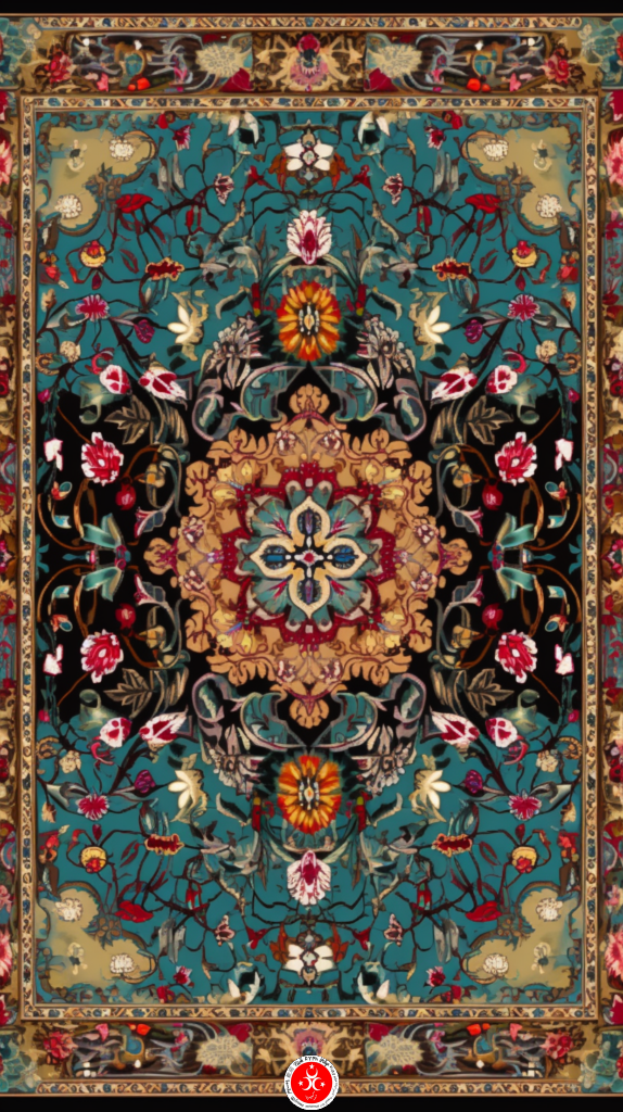 Covoare Karabakh: Detaliu țesătură tradițională Covoare Azerbaidjene