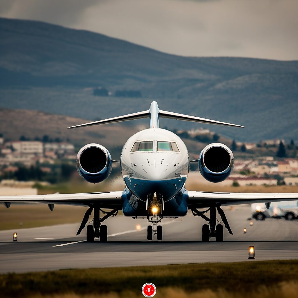 Private Jet flying in Turkey