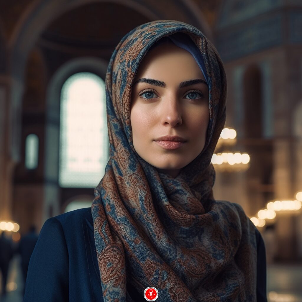 حجاب ترکی در ایاصوفیه