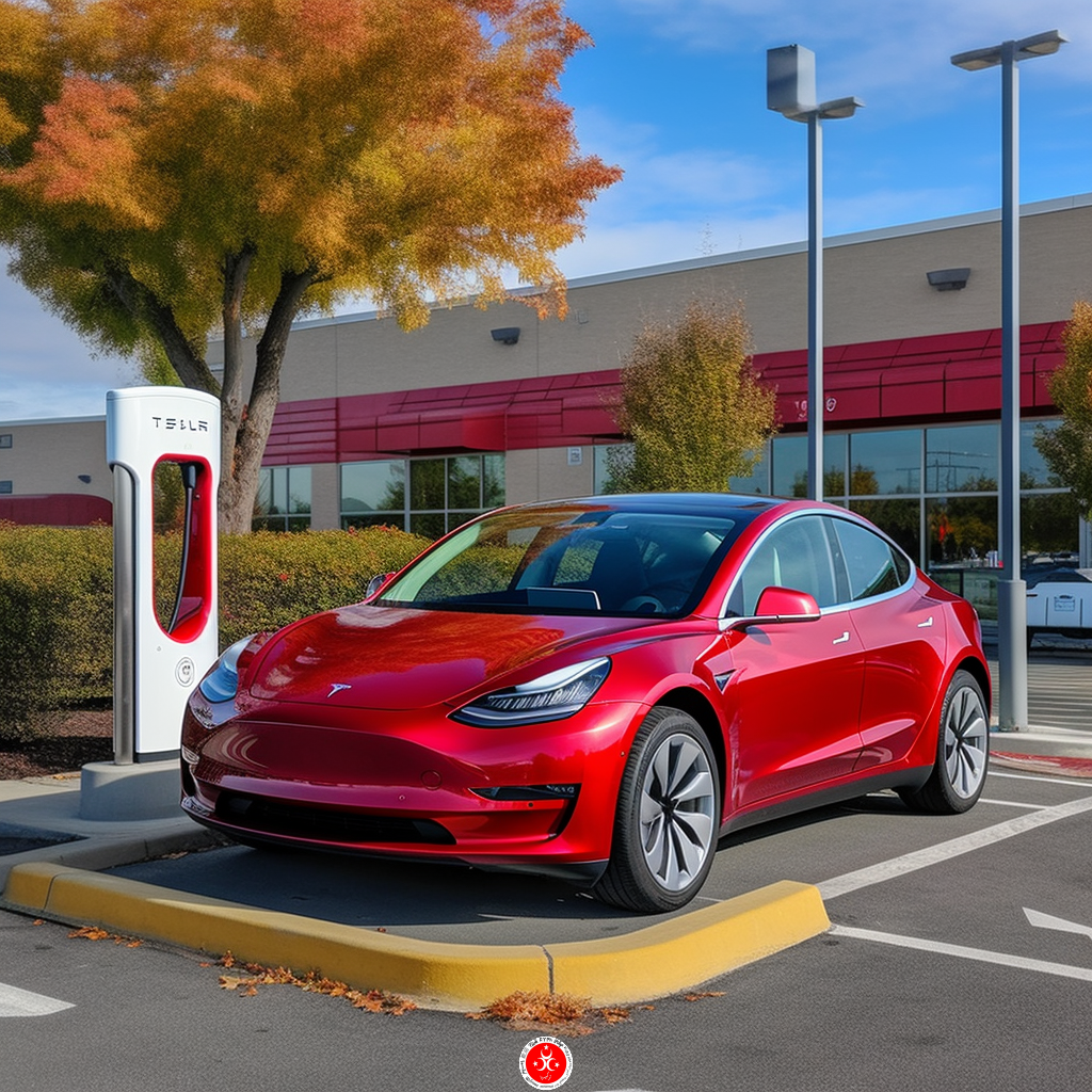Tesla-auto opladen