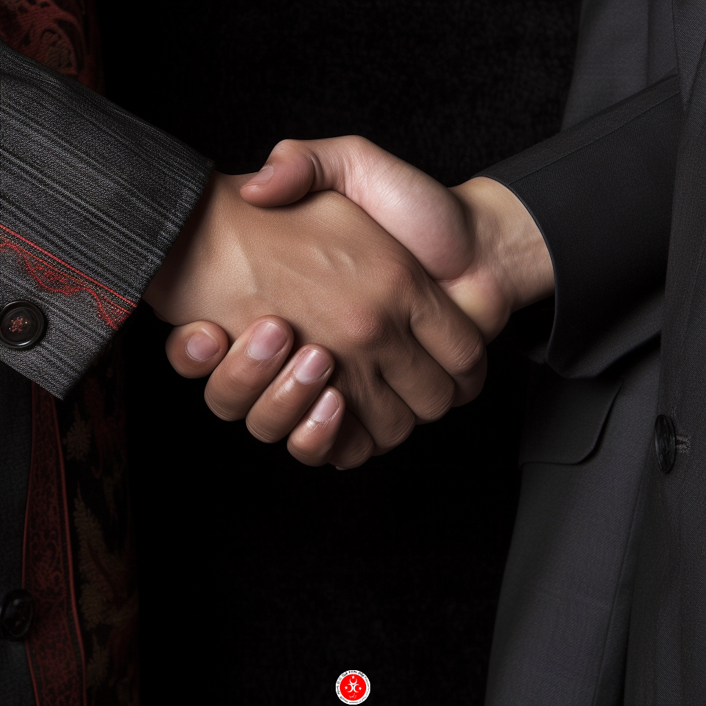 business hand shake