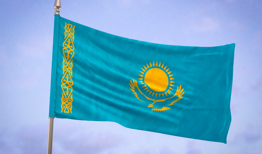 kazah zászló