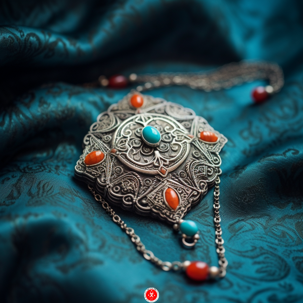 kazachska tradycyjna biżuteria