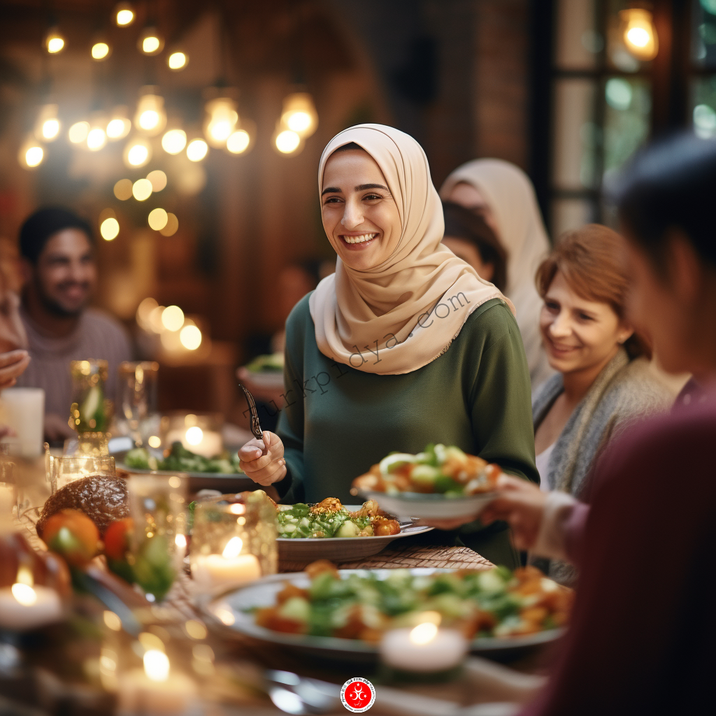 Jantar em família Turquia eid al adaha