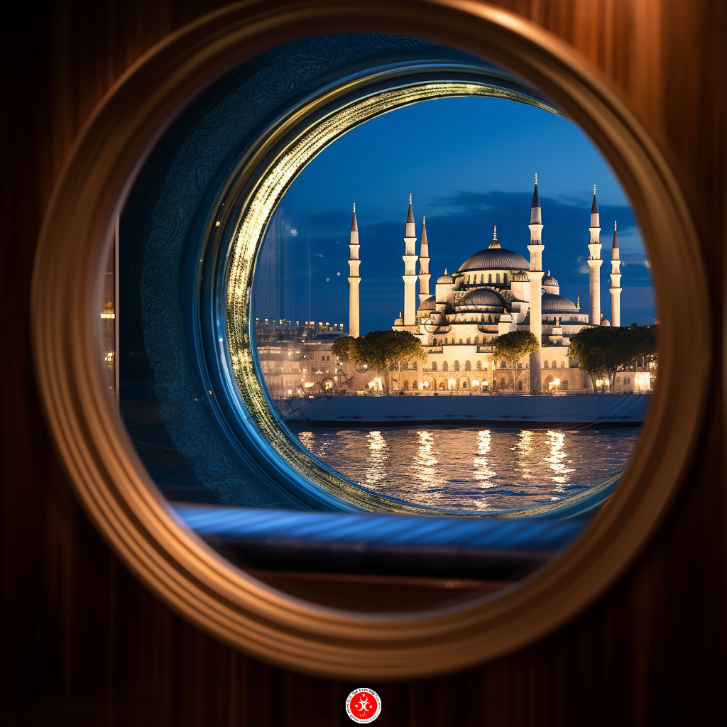 Sultan ahmet mosque from cruise ship 1