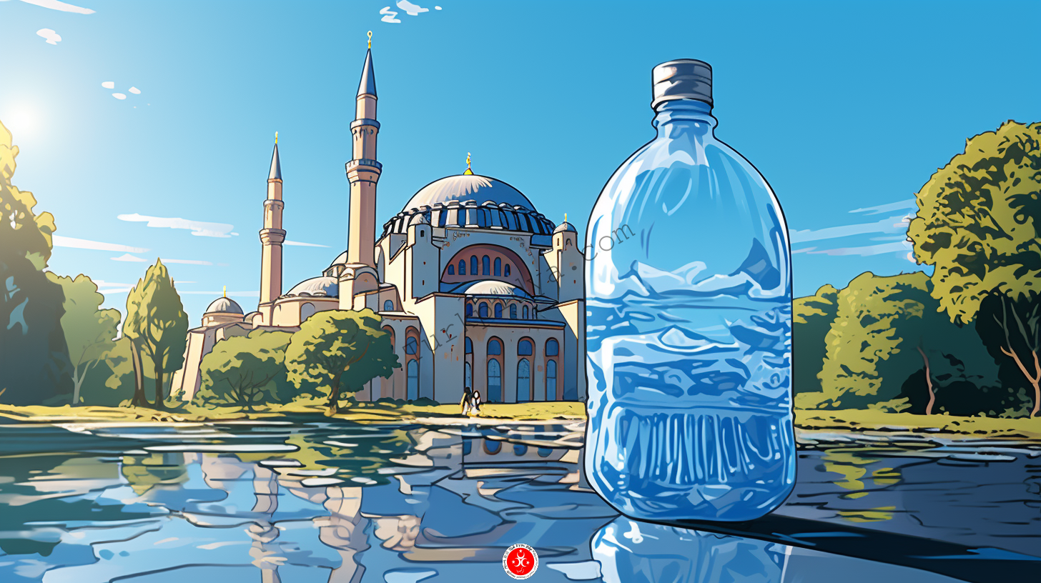 Water bottle in Turkey art