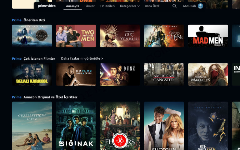 Amazon Prime Video در ترکیه: راهنمای کامل 2023