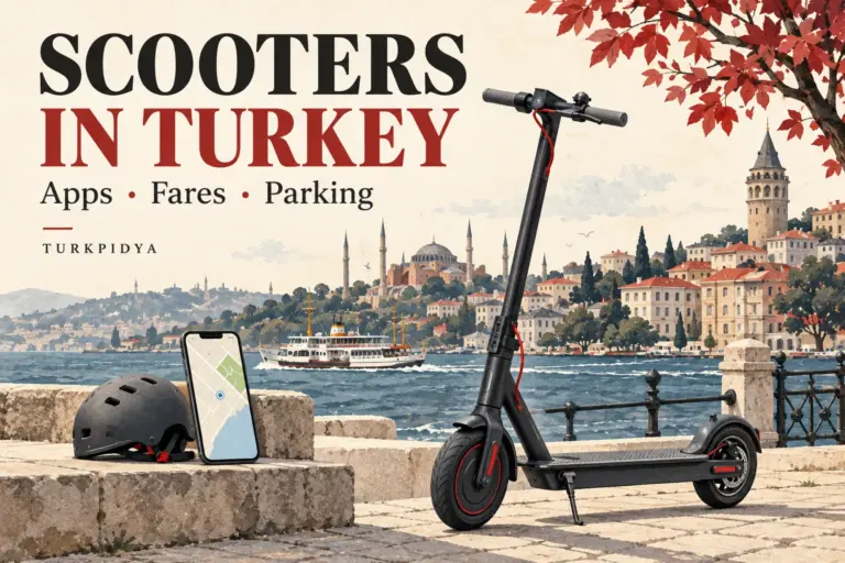 Scooters in Turkey: apps, fares and parking