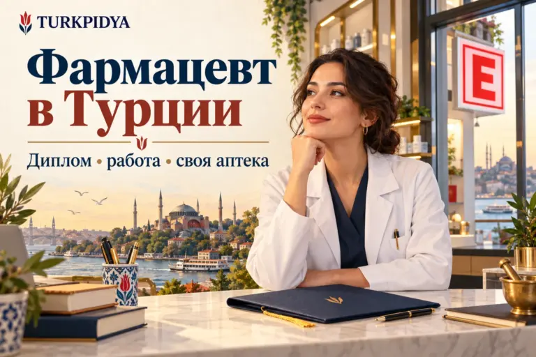 Фармацевт в Турции: диплом, работа и своя аптека — обложка Turkpidya