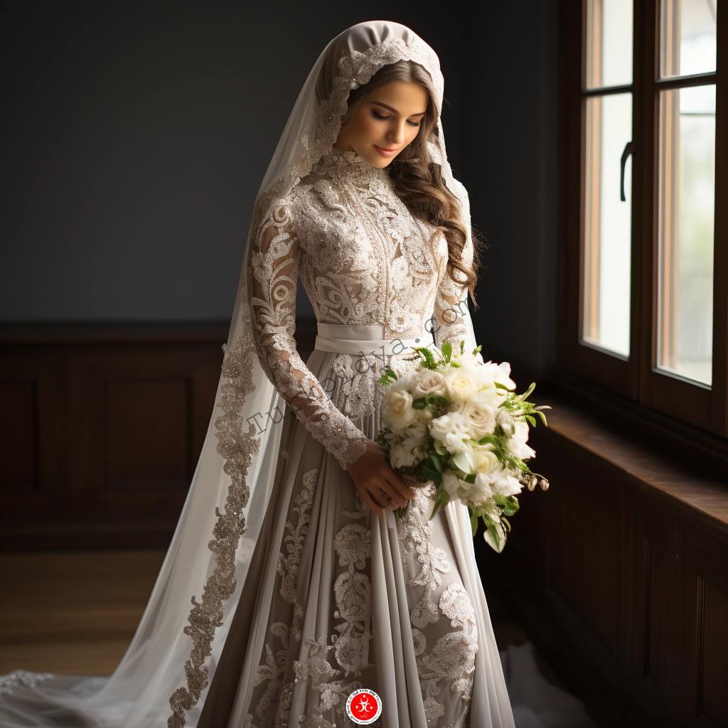 Turecké svatební šaty koncept