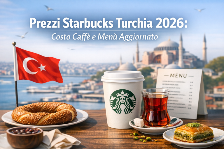 Prezzi Starbucks Turchia 2026: Costo Caffè e Menù Aggiornato