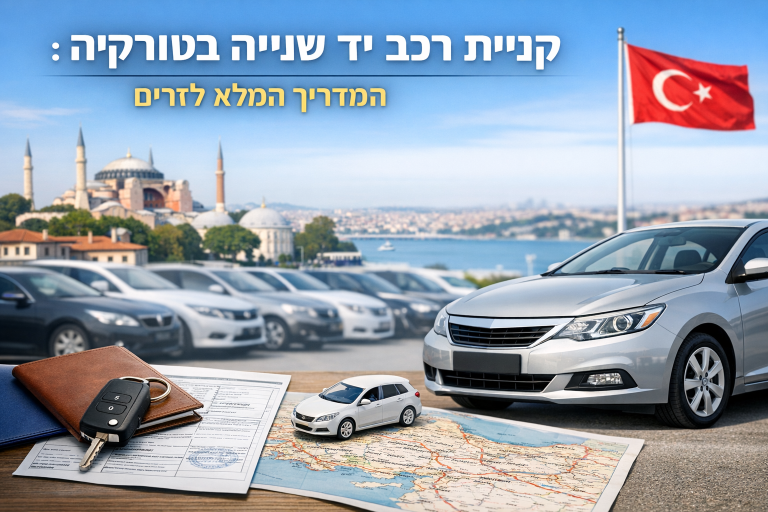 קניית רכב יד שנייה בטורקיה : המדריך המלא לזרים