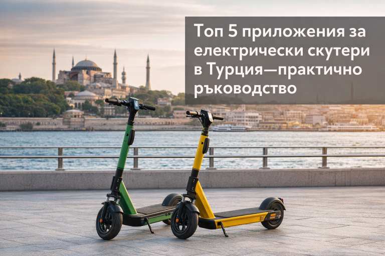 Топ 5 приложения за електрически скутери в Турция – практично ръководство