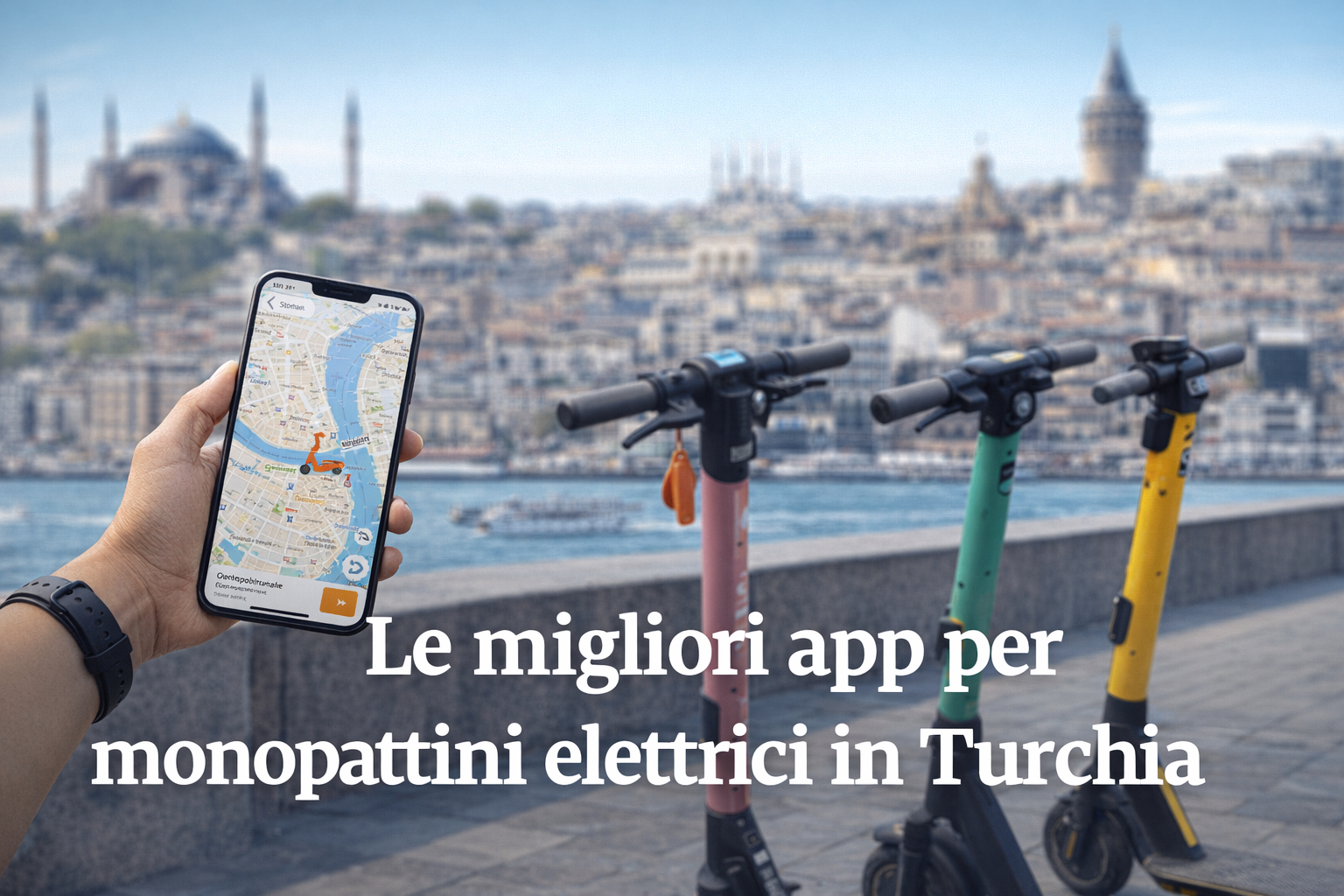 Le migliori app per monopattini elettrici in Turchia