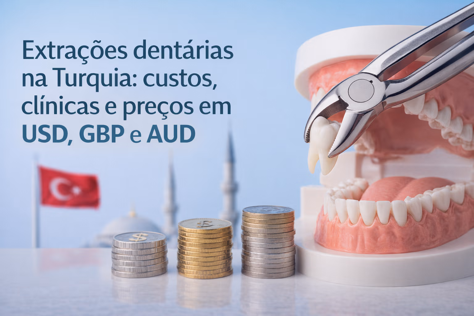 Extrações dentárias na Turquia: custos, clínicas e preços em USD, GBP e AUD