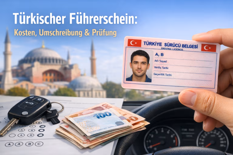 Türkischer Führerschein: Kosten, Umschreibung & Prüfung