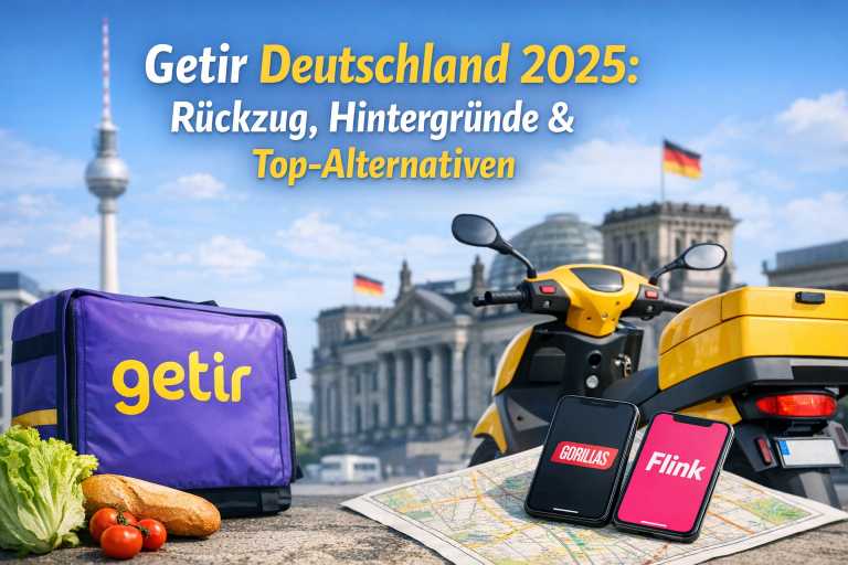 Getir Deutschland 2026: Rückzug, Hintergründe & Top-Alternativen