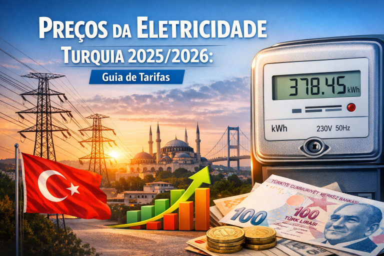 Preços da Eletricidade Turquia 2026/2026: Guia de Tarifas