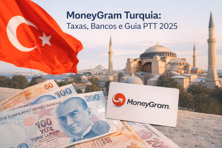 MoneyGram Turquia: Taxas, Bancos e Guia PTT 2026