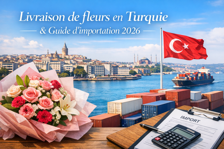 Livraison de fleurs en Turquie & Guide d'importation 2026