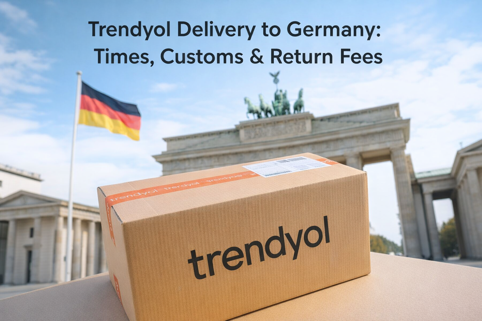 Trendyol Delivery to Germany: Times, Customs & Return Fees