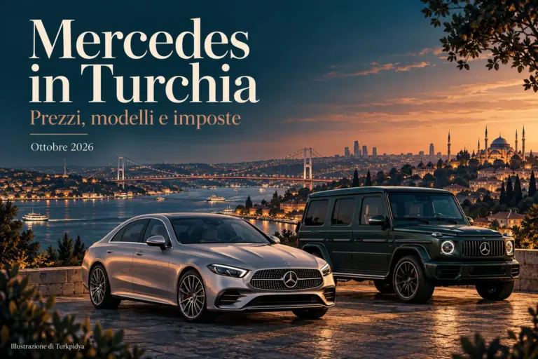 Mercedes in Turchia: guida illustrata a prezzi, modelli e imposte di ottobre 2026