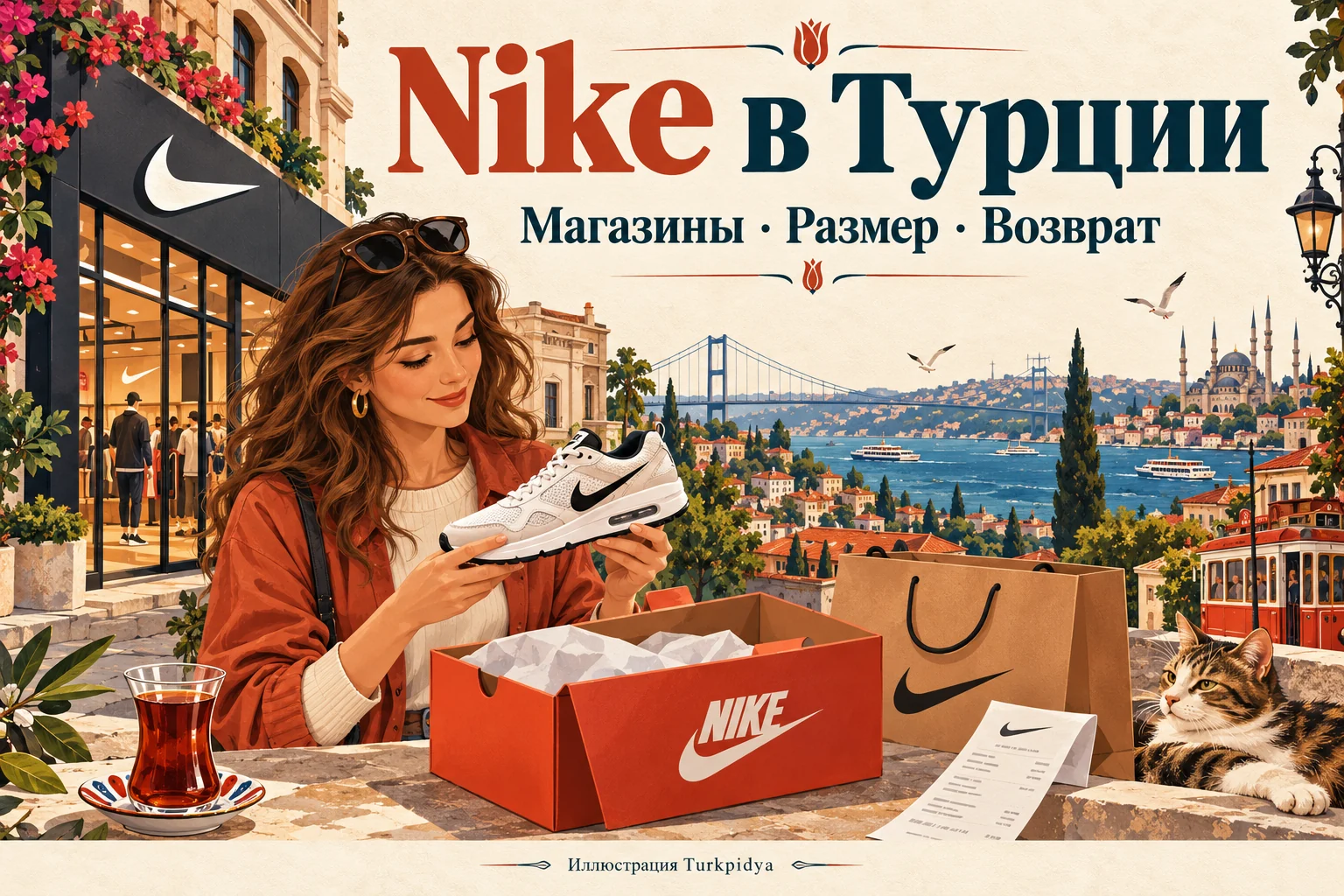 Иллюстрированный гид по покупке Nike в Турции: магазин, кроссовки и чек