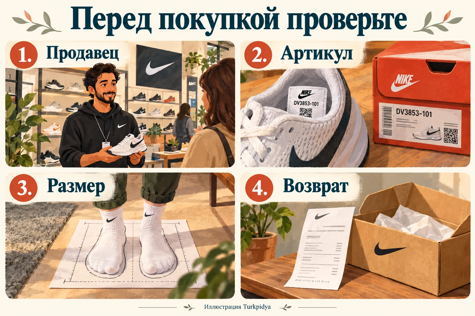 Четыре проверки перед покупкой: продавец, артикул, размер и возврат