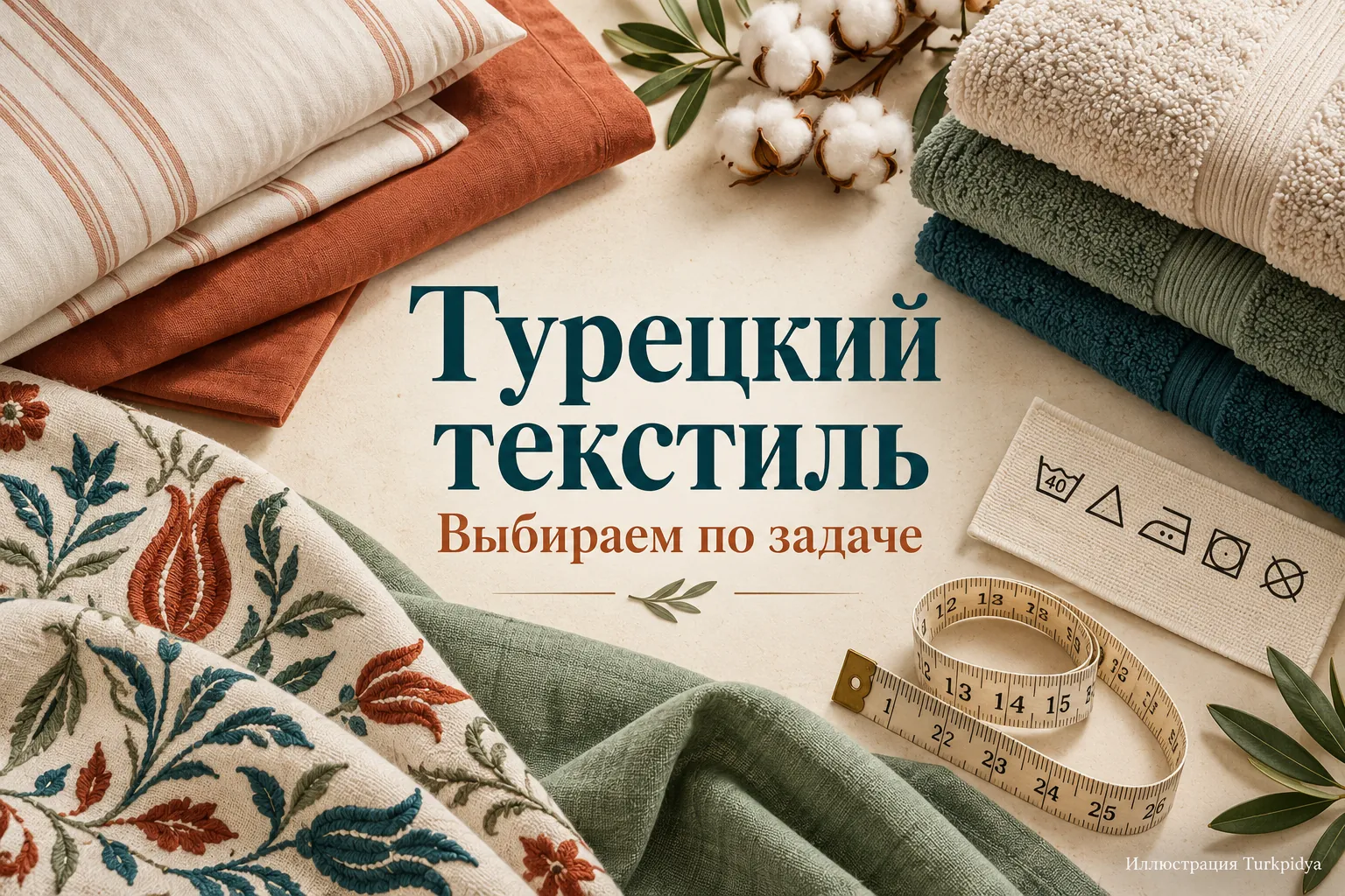Иллюстрированный гид по выбору турецкого домашнего текстиля: бельё, полотенца и образцы ткани