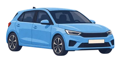 Illustration: generic unbranded electric car icon
